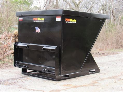 skid steer trash hopper|skid hopper for sale.